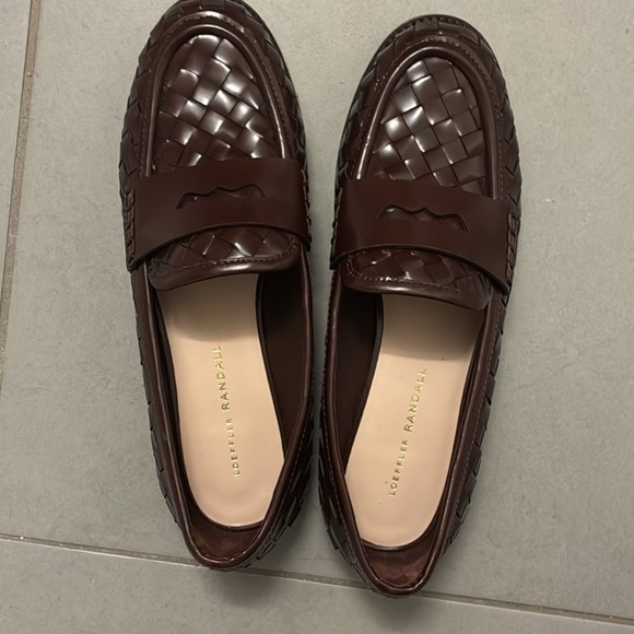 Loeffler Randall Dark Brown Woven Flats - Picture 8 of 8